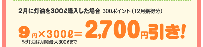 2,700円引き！